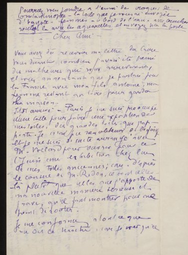 Letter to Andries Bonger
