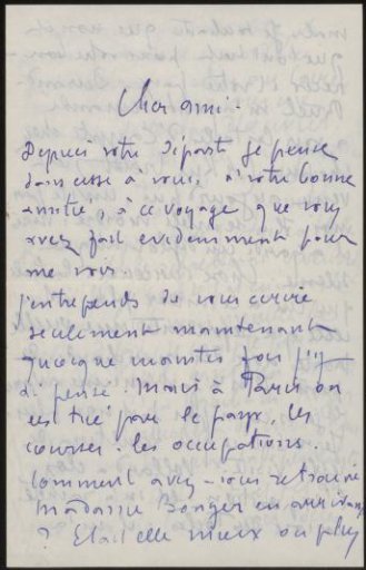 Letter to Andries Bonger
