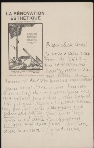 Letter to Andries Bonger