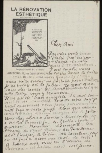 Letter to Andries Bonger