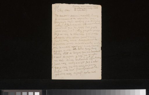 Letter to Andries Bonger