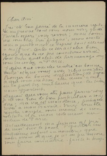 Letter to Andries Bonger