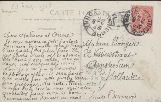 Picture postcard to Anne Marie Louise van der Linden