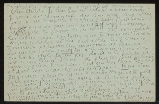 Picture postcard to Andries Bonger