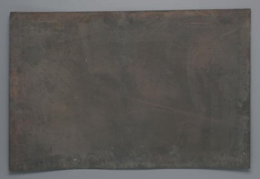 Copper plate with a map of the Nieuwe Diep