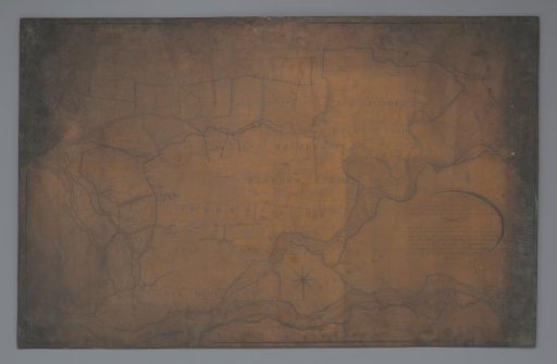 Copper plate with a detail map of Gelre with 's Heerenberg