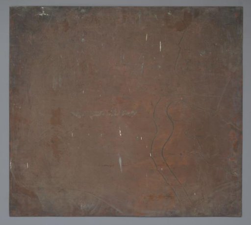 Copper plate with a map of the area between Wieringen and Callantsoog
