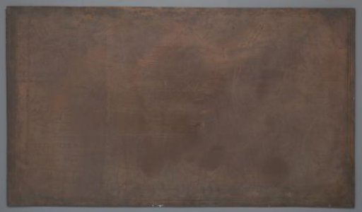 Copper plate with a map of the drainage of the Haarlemmermeerpolder
