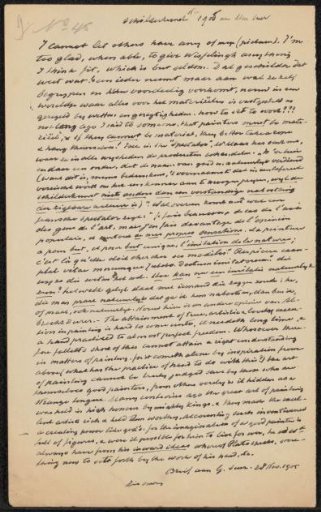 Transcript of (part of) a letter to Friedrich Gustav Julius Süs
