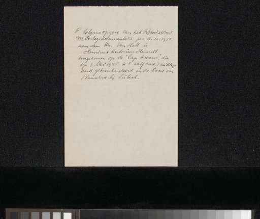 Note concerning Henk Henriët