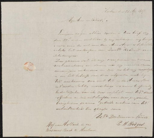 Letter to anonymous