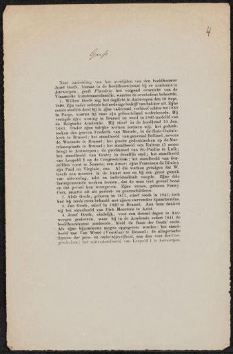 Note on Jozef Geefs