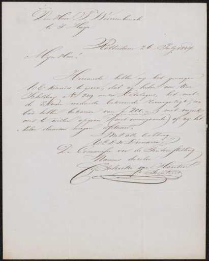 Letter to Jan Weissenbruch