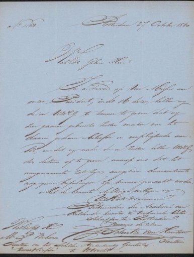 Letter to Pieter Verloren van Themaat