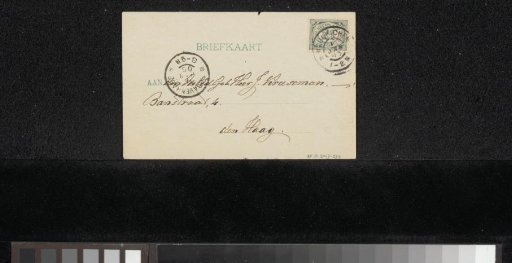 Postcard to Jan Diederikus Kruseman