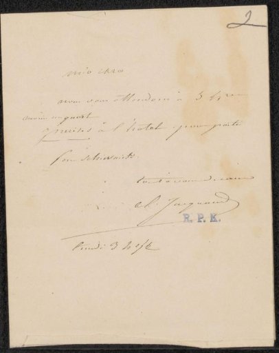 Letter to Johannes Bosboom