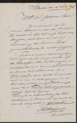 Letter to anonymous