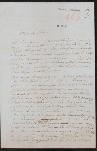 Letter to Christiaan Kramm