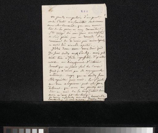 Letter to Mr. Boutard