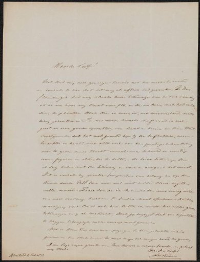 Letter to Martinus W. Liernur