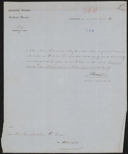 Letter to Christiaan Kramm