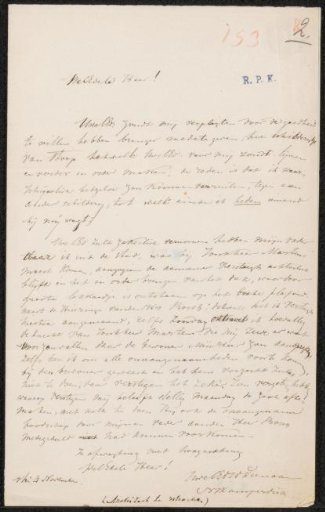 Letter to Christiaan Kramm