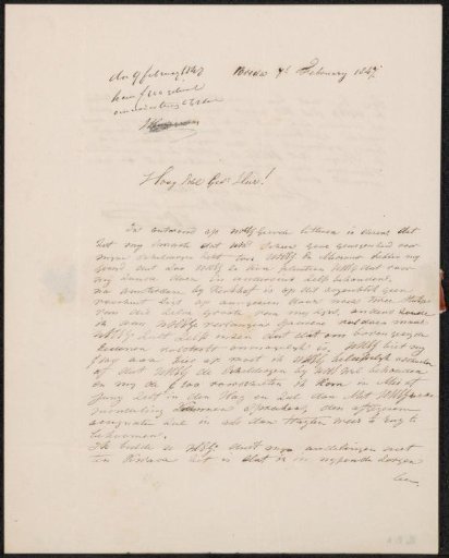 Letter to Johannes Diederik Kruseman