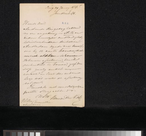 Letter to Mr. Caramelli