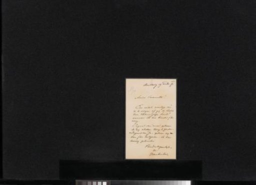 Letter to Mr. Caramelli