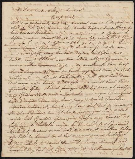 Letter to Adriaan van der Willigen