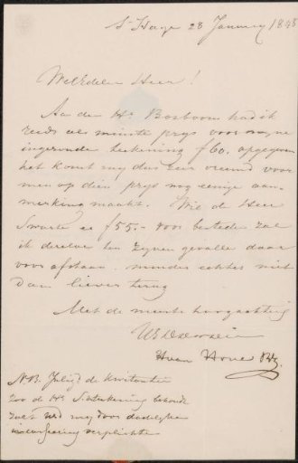 Letter to A.B. Verpoorten