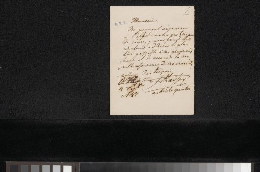 Letter to Jan Weissenbruch