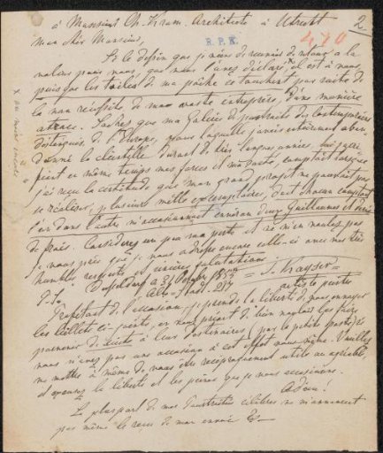Letter to Christiaan Kramm