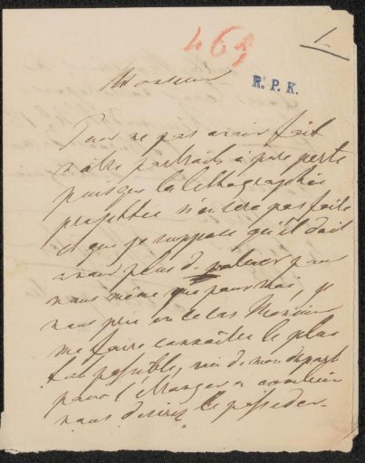 Letter to Christiaan Kramm