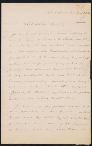 Letter to Christiaan Kramm