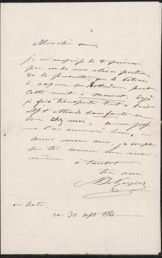 Letter to Petrus Cornelis Koning