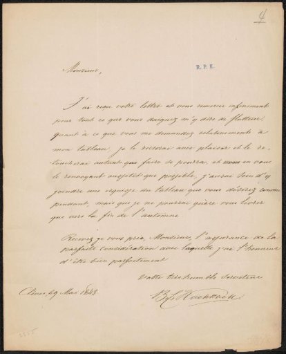 Letter to R. Engels