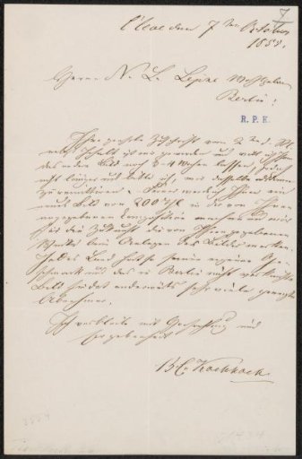 Letter to N.L. Lepze