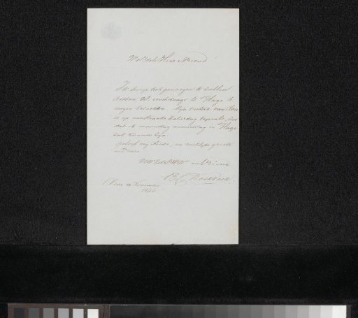 Letter to anonymous