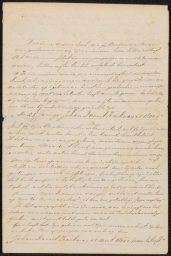 Letter to Jacobus Cornelis Gaal