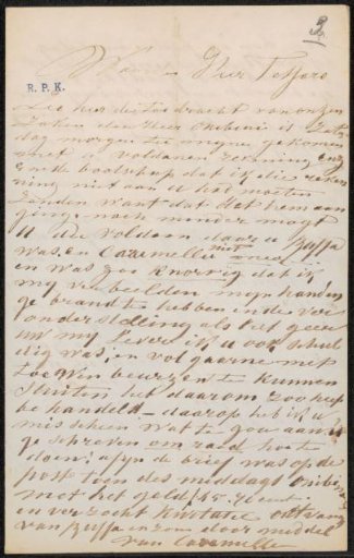 Letter to Filippo Tessaro