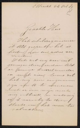 Letter to Frans Buffa and Sons