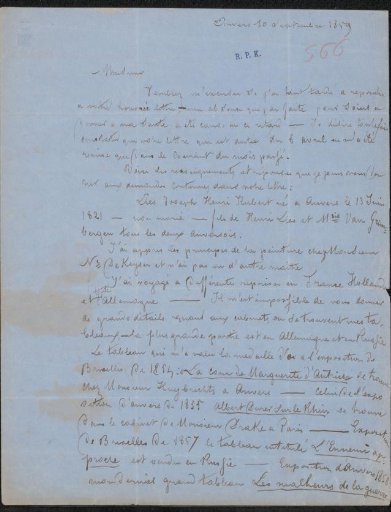 Letter to Christiaan Kramm