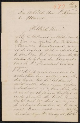 Letter to Christiaan Kramm