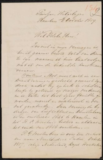 Letter to Christiaan Kramm