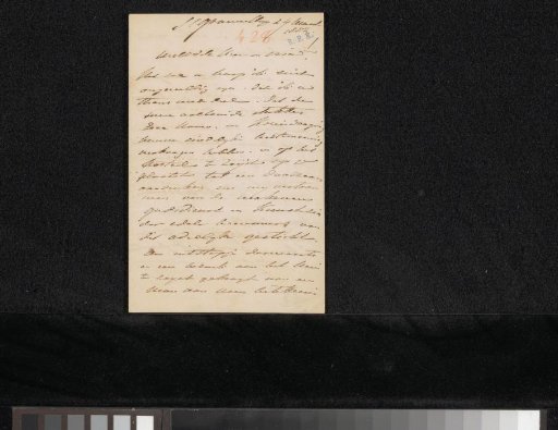 Letter to Johannes Jacobus Franciscus Wap