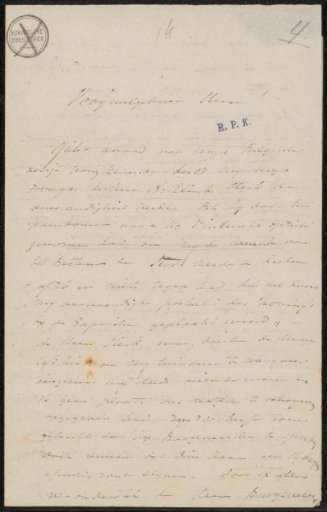 Letter to Gerrit Lodewijk Hendric Hooft