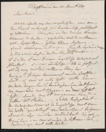 Letter to Adriaan van der Willigen