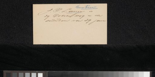 Note concerning Johannes Philippus Lange