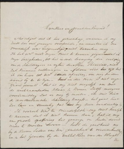 Letter to an anonymous recipient